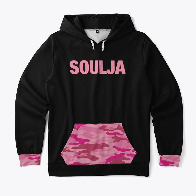 Pink Soulja Camo Hoodie