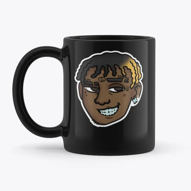 Soulja Cartoon Black Mug